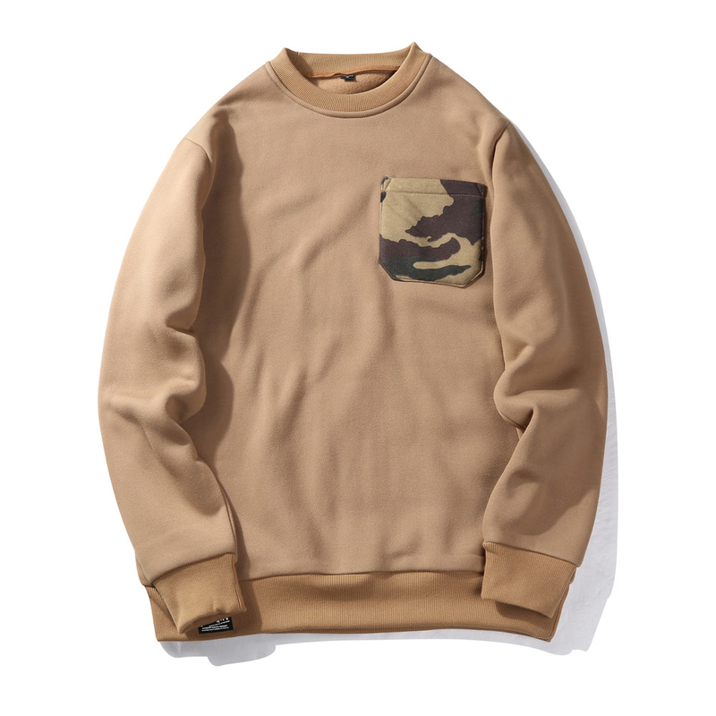 Cotton Plain Crew Neck Sweatshirt