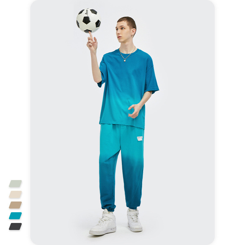 Gradient Hanging Dyeing Sportswear Tracksuits