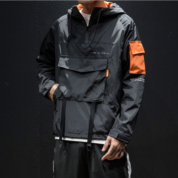 Pullover Hooded Lightweight Windbreaker Jackets