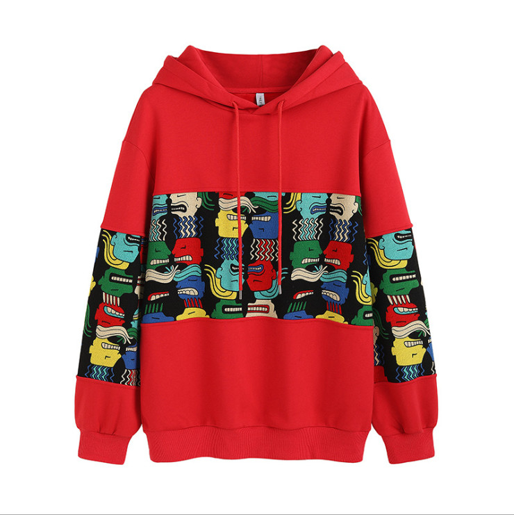 Women  Printed Pullover Hoodies