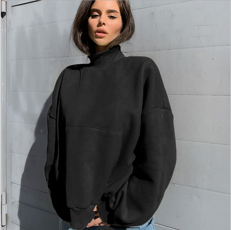 Embossed Crewneck Blank Oversized Sweatshirt